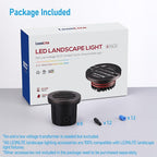 LEONLITE Dia. 4 Inch Well Lights Landscape LED In Ground, Grated Top, 5 Color Temperature Selectable, 12-24V AC/DC CRI90 Low Voltage Garden Landscaping, Oil Rubbed Bronze Aluminum Housing, Pack of 6