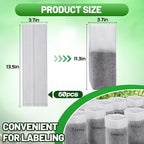Cosweet 13.5''H Deep Nursery Grow Bags, Biodegradable Non-Woven Fabric Planting Pots for Indoor and Outdoor Garden Growing Seedlings Vegetables Flowers Fruits (60 PCS)