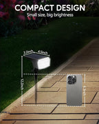 HIBOITEC Solar Spot Lights Outdoor 59LED Landscape Lights Solar Powered Uplights Waterproof Adjustable Brightness Dusk to Dawn for Outside Garden Yard Trees 6 Packs Cool White