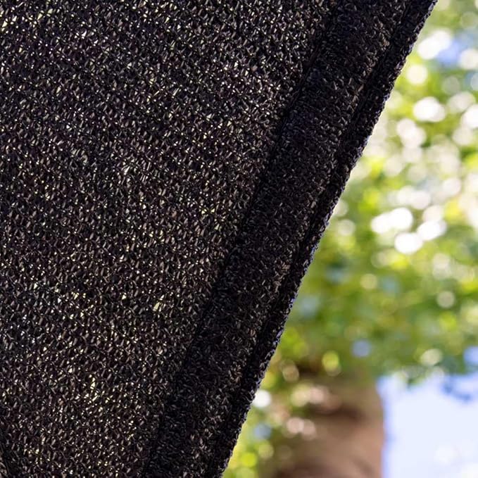 Amgo Custom Size 10' x 20' x 22.4' Black Right Triangle Sun Shade Sail UPF50+ AGTAPRT12, Order to Make Canopy Awning, 95% UV Blockage, Water & Air Permeable, Commercial Standard (We Customize)