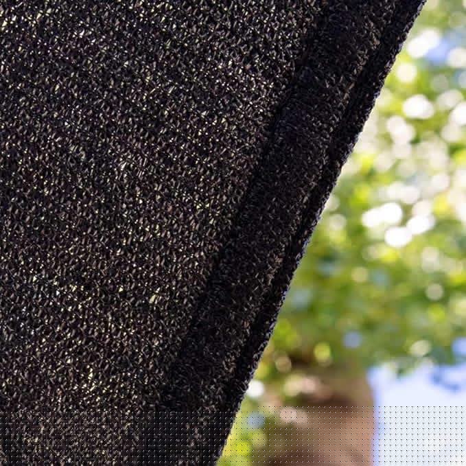 Amgo Custom Size 7' x 9' x 11.4' Black Right Triangle Sun Shade Sail UPF50+ AGTAPRT12, Order to Make Canopy Awning, 95% UV Blockage, Water & Air Permeable, Commercial Standard (We Customize)