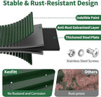 Kesfitt Raised Garden Bed Outdoor, Galvanized Steel Metal Raised Bed Planter for Vegetables, 24-Inch Deep Open Bottom Backyard Garden Bed 6x3x2 ft, Forest Green