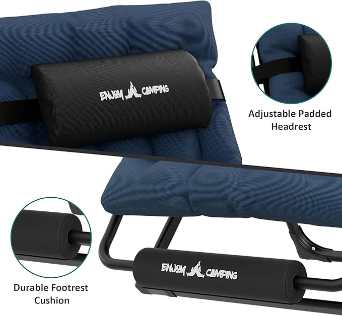 Oversized Zero Gravity Chair Set of 2 – Navy Blue, 33In