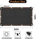 90% Shade Cloth for Garden -12 x 20 FT Durable Mesh Tarp with Grommets, Sunblock Net for Patio for Plants Greenhouse Outdoor Pergola Sun Shade Neting for Chicken Coop Cover