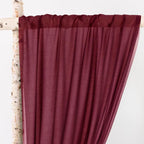 Outdoor Curtains Burgundy Sheer Gauze Arch Drape, 2 Panels 29 x 240 Inch