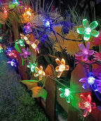Indoor Flower String Lights, 33 ft 100 LED Multicolor Cherry Blossom