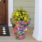 Briarwood Lane Zinnias in Bloom Large Planter