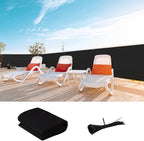 LOVE STORY Custom Size 3.3'x2' Black Balcony Privacy Screen,UV Block Privacy Fence Screen,90% Shield for Outdoor Pool Garden Apartment Railing