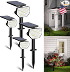 Lepro Solar Decorative Spot Lights 4 Pack, Cool White Modern Accent Lights for Garden & Landscape, IP65 Waterproof Adjustable Spotlight for Architecture, Pathways, Contemporary Decor