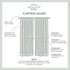 EXCLUSIVE HOME Cabana Solid Indoor/Outdoor Light Filtering Hook-and-Loop Tab Top Curtain Panel Pair, 54"x120", Winter White