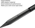 MECCANIXITY Plastic Ground Spikes 8.2 Inch Landscape Stakes with Extension Pole Light Replacement for Solar Torch Lamps of Garden Pathway, 2 Set