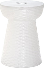 Safavieh Daphne Glazed Ceramic Decorative Garden Stool, White