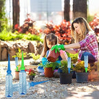 24 Pack Self Watering Spikes for Indoor/Outdoor Plants,Self Watering Planter Insert with Adjustable Drip Valve,Auto Vacation Plant Watering Devices,Plants Water System,Self-Watering Stakes