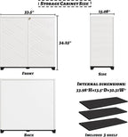 Outdoor/Indoor Storage Box,Resin and Plastic Storage Cabinet Waterproof,Outdoor Cabinet for Patio/Garden/Balcony/Backyard/All Room(with 3 Shelves)-White
