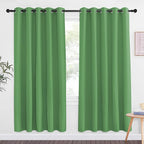 NICETOWN Froest Green Blackout Curtains for Bedroom 72 Inches Long, Thermal Insulated Room Darkening Grommet Window Curtains for Living Room Nursery, 66 inch x 72 inche, 1 Panel