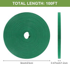 SumDirect Plant Tape 100 ft Plant Ties for Climbing Plants Garden Twist Ties Plants Adjustable Green Garden Tape for Plants, Flowers, Vines and Tree (100 ft x 1/2 in)