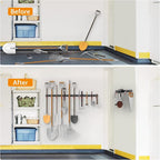 WALMANN All Metal 64 Inch Wall Mount Garden Tool Organizer - Image 6