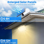 Peasur Solar Motion Lights Outdoor, 318 LED Solar Security Light with 3 Modes, IP65 Waterproof Powered Flood Lights for Outside Garden Patio Garage Yard Backyard (Warm White)
