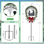 Solar Powered Nativity Scene,Hokfirm Christmas Yard Stakes Outdoor Christmas Decorations Garden Decor for Outside