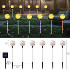 Solar Lights Outdoor, Baseball Theme LED Stake Light for Garden Yard Pathway Patio Walkway Landscape Decoration