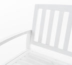Christopher Knight Home Loja Outdoor Acacia Wood Bench, Pu White