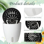Eccliy 14 Pieces 5 Inch Indoor Plant Pots Self Watering Planters with Drainage Holes Plastic Flower Pots with Water Indicator White Violet Pots for Indoor Outdoor Garden Home Office Decor