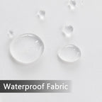 SpaceDresser Waterproof Outdoor Sheer Curtains for Patio - 2 Panels Rod Pocket Indoor Voile Sheer Curtain for Living Room,52W x 108L inch, White