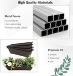 Giantex 4.1FT Vertical Raised Garden Bed, 4-Tier Elevated Planter Box w/4 Containers & Drainage Holes, Indoor Outdoor Freestanding Planter for Vegetables, Herbs, Flowers, Heavy-Duty Metal Frame