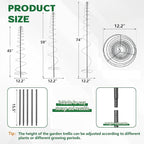 2 Pack 72in Tall Spiral Frame Trellis for Climbing Plants Outdoor, Heavy Duty Metal Garden Plant Tower, Rustproof Support for Pole Bean Cucumber Sweet Peas Clematis Vines, Anti-Tip Pot Indoor Decor