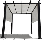Universal Pergola Replacement Canopy Shade Cover with Breathable HDPE Fabric & Rod Pockets for 10 x 10 FT Pergola, Canopy Size: 192'' L x 106'' W (Smoke Tan)