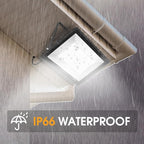 2 Pack 250W Led Flood Lights Outdoor,Super Bright 37000LM Security Lights with Plug,Exterior IP66 Waterproof 5000K Daylight White FloodLight for Basketball Court, Yard, Garden,Parking lot etc