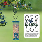 Large Decorative S Hooks, Set of 3 Plant Hangers, Beautiful and Vivid Plant Hook for Hanging Outdoor Indoor Garden Plants, Flower Baskets, Pots, Bird Feeders