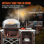 VEVOR Camping Kitchen Table, Folding Outdoor Cooking Table - Image 8