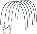 Gardzen Garden Hoops for Raised Beds Greenhouse Hoops, DIY Kit for Row Cover Garden Netting, All Season Plant Protection, 24 Pcs