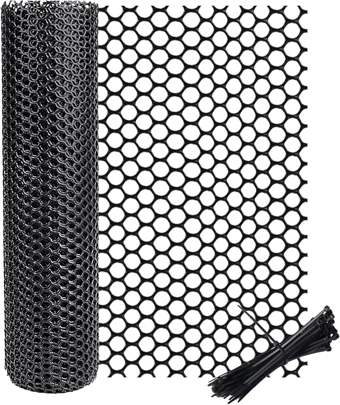 vensovo Black Plastic Wire Mesh 15.7IN x 10FT Roll by vensovo
