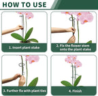 36” Tall Plant Stakes, 12 Pack Plant Support Stakes,6mm Heavy-Duty Metal Garden Stakes, Flower Stakes for Lilies, Dahlias, Gladiolus, Sunflowers, Tomato, Clematis
