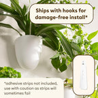PlantPod Classic - Self-Watering Wall Planters (3, White) - Easy to Water and Install - Lightweight - Design Your Own Vertical Garden - Wall Planters for Indoor Plants