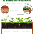 Wooden Vertical Raised Garden Bed, 4 Tier Garden Planters Raised Beds Freestanding Plant Stand Flower Rack Wooden Planter Box for Plants Herbs Flowers Vegetables Outdoor Indoor Gardening