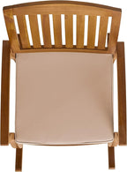 Christopher Knight Home Selma Acacia Rocking Chairs with Cushions, 2-Pcs Set, Teak Finish