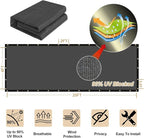 UPGRADE Privacy Fence Screen 3'x28' Dark Grey Outdoor 90% Visibility Blockage 170 GSM Mesh Shade Cover Panels for Backyard,Balcony,Home Decoration with Zip Ties,Customized Avaliable