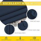 NICETOWN Bedroom Window Treatment Blackout Curtain Panel - Thermal Insulated Blackout Curtain Drape/Drapery for Sliding Glass Door/Patio (Navy, 1 Panel, 80 x 95 inch)