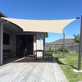 SUNNY GUARD Custom Size 18'x24' Rectangle Butter Cream UV Block Sunshade for Backyard Yard Deck Patio Garden Outdoor Activities and Facility(Customized)