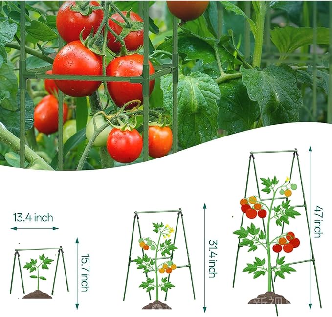 Cucumber Trellis Garden Trellis Arch Trellis, Tall Trellis for Climbing Plants Support Vegetable Peas Fruit Vine Outdoor A-Frame Trellis Suit for Small Plant not Heavy
