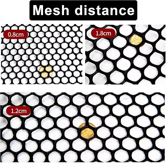 39.3″ x 32.8′ Chicken Mesh Fence Roll Versatile Plastic Fencing Netting Heavy - Image 6