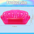Inflatable Sofa Double Seat Pink PVC Air Couch for Indoor and Outdoor Use