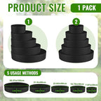 5 Tiered Strawberry Planter for Outdoor Plants, 39 Inch Heavy Duty Strawberry Tower Planter Grow Bags, Breathable Non Woven Fabric Raised Garden Bed for Vegetables Flower Herbs Gardening