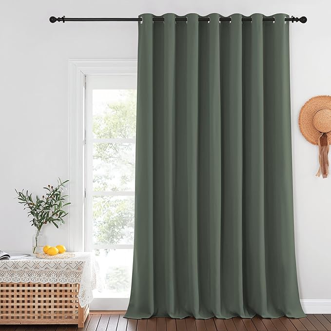 Room Darkening Curtain for Sliding Glass Door – W100 x L120, 1 Piece