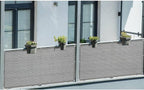 LOVE STORY Balcony Privacy Screen, 3.3'x19.7' Deck Shield Screen Fence Cover,UV Protection and Weather-Resistant,3FT Height for Deck, Patio, Backyard, Outdoor Pool, Porch, Railing, Beige-Grey