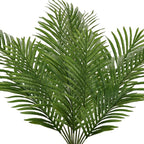 Artificial Palm Leaves 12 Pcs Tropical Faux Greenery, 3 Sizes, Bendable Stems
