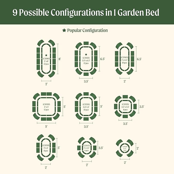 32" Extra Tall Raised Garden Bed Kits, 2 x 8 x 2.7ft Raised Planter Box Outdoor, 3.5 x 6.5 x 2.7ft Deep Root 9 in 1 Modular Metal Raised Beds for Gardening Vegetables Flowers Fruits - Modern Gray
